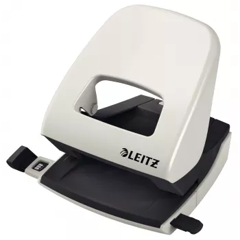 Leitz NeXXt Perforadora 5008, 2 taladros 30 hojas, 30 hojas, negro, gris, metal, plástico, 8 cm, 5,5 mm, A4