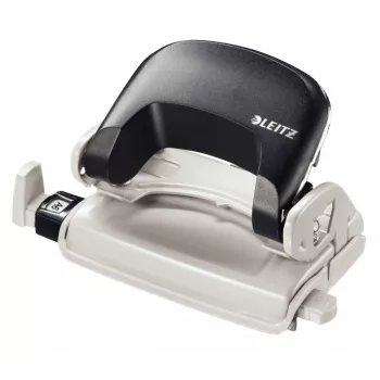 Leitz Perforadora 5058 NeXXt, 2 taladros 10 hojas, 10 hojas, negro, plástico, 8 cm, 5,5 mm, 5,5 mm