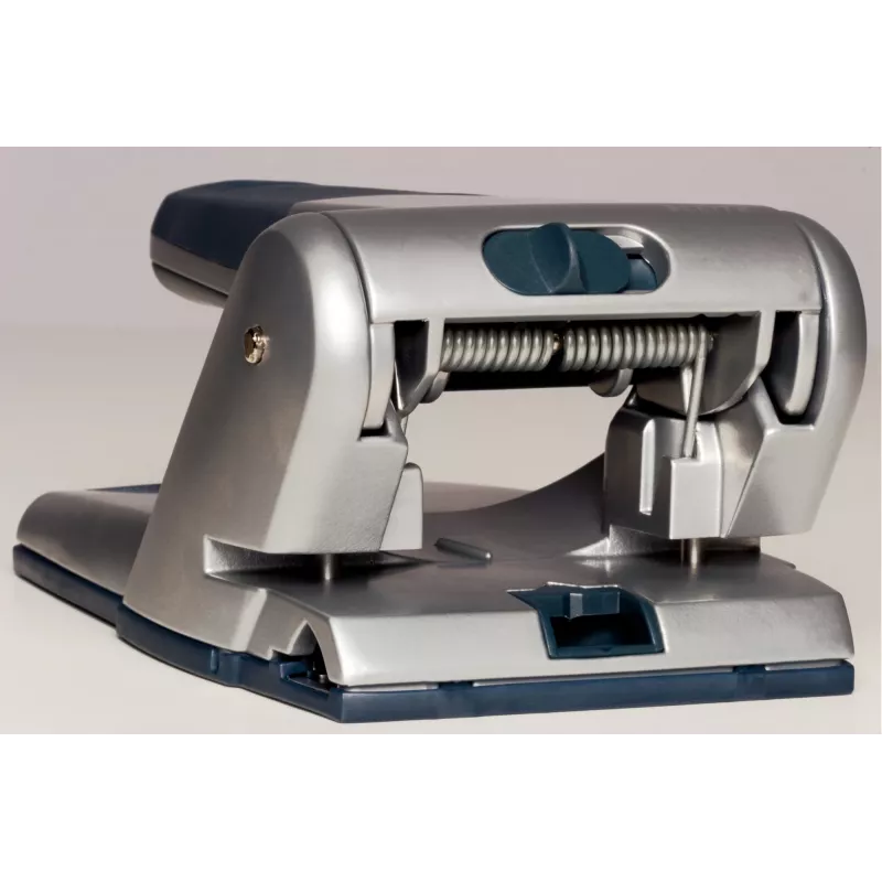 Leitz Perforadora Heavy Duty, 65 hojas, negro, gris, 8 cm, 5,5 mm, A4, 130 mm