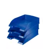 Leitz Plus Bandeja de correspondencia, estándar, poliestireno, azul, 255 mm, 357 mm, 70 mm, 280 g