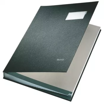 Leitz Carpeta de firmas 20 separadores A4, negro, polipropileno (PP), A4, 240 mm, 230 mm, 28 mm