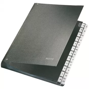Leitz 58240095 Libro de índices negro cartón A4