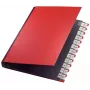 Leitz 59240025 Separadores, libro, rojo cartón, polipropileno (PP) A4