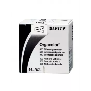 Leitz Orgacolor etiqueta autoadhesiva rectángulo redondeado blanco