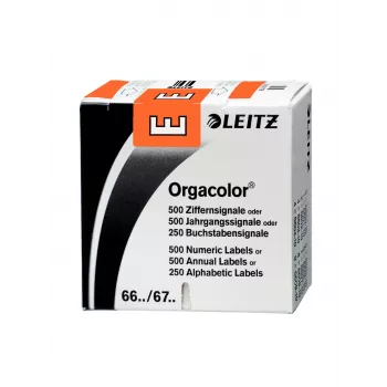 Leitz 66141000 Etiqueta autoadhesiva rectángulo redondeado naranja