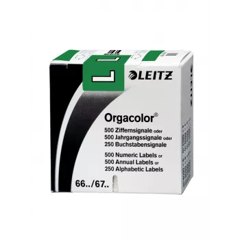 Leitz Orgacolor etiqueta autoadhesiva, rectángulo redondeado, verde