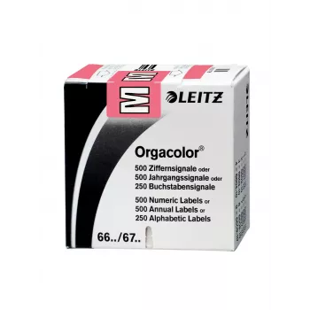 Leitz 66221000 Etiqueta autoadhesiva rectángulo redondeado rosa