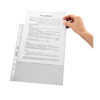 Leitz Funda de calidad 75 micras A4, A4, transparente, polipropileno (PP), 0,075 mm, 230 mm, 1 mm