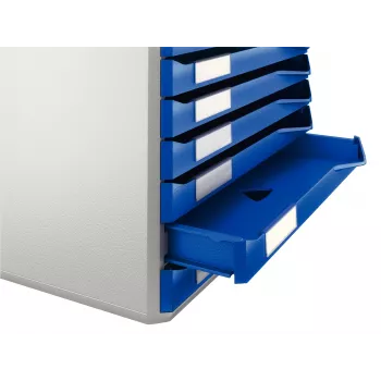Leitz Form Set, 10 cajones, plástico, azul, gris, 285 mm, 355 mm, 290 mm