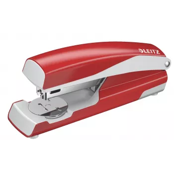 Leitz NeXXt grapadora, 30 hojas, gris, rojo, P3, metal, plástico, 80 g/m², carga superior