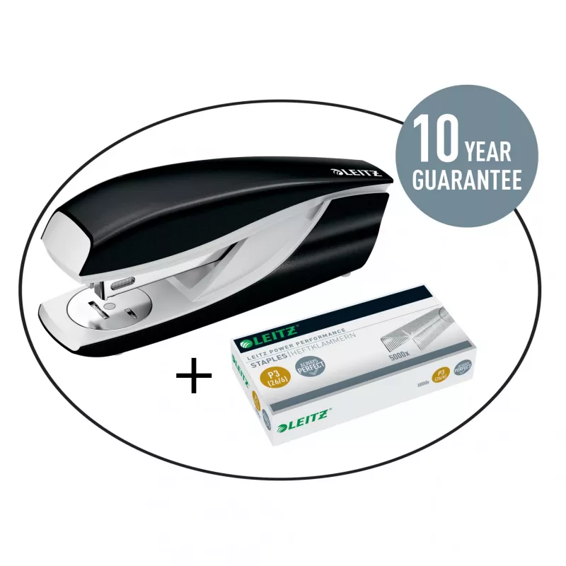Leitz Grapas P3 26/6 caja con 5000 unidades, paquete de grapas, 26/6, 6 mm, 210 grapas, grapado, 26/6