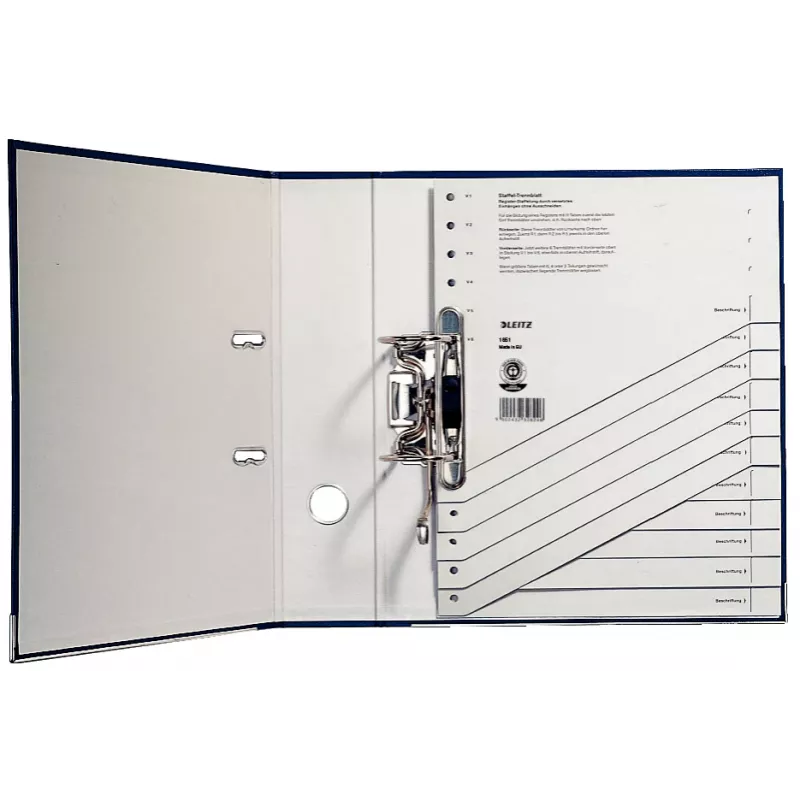 Leitz 16510085 Separadores de índice en blanco cartón gris