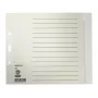 Leitz 12240085 Separadores de pestaña en blanco papel gris