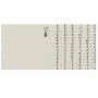 Leitz 13080085 Índice de pestañas alfabético papel gris