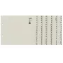 Leitz 13240085 Separadores de índice alfabéticos papel gris