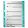 Leitz 16520030 Índice de pestañas numérico cartón azul, gris