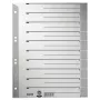 Leitz 16520085 Índice de pestañas numérico cartón gris