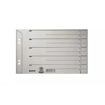 Leitz 16560085 Separadores de hojas cartón gris 1 unidad