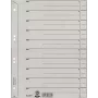 Leitz 60970085 Separadores de hojas cartón gris 1 unidad
