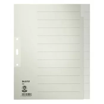 Leitz 12220085 Separadores de hojas papel gris