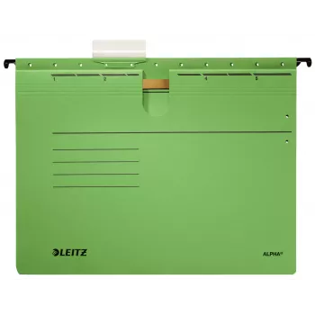 Leitz Alpha Carpeta colgante cartón A4 verde 5 uds.