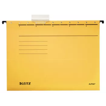 Leitz Alpha Carpeta colgante cartón A4 amarilla