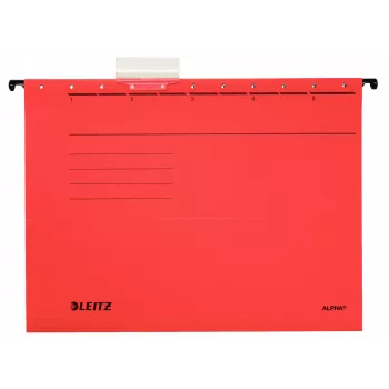 Leitz Alpha Carpeta colgante cartón A4 roja