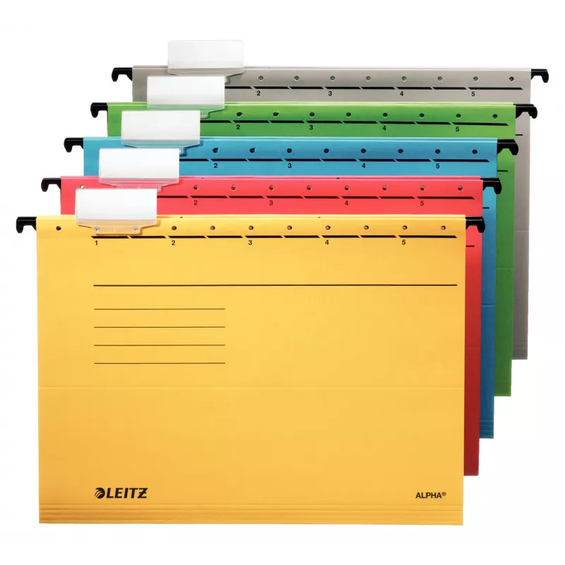 Leitz Alpha Carpeta colgante cartón A4 roja