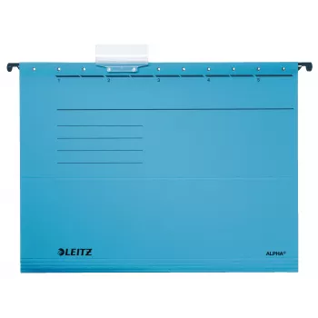 Leitz Alpha Carpeta colgante cartón A4 azul