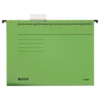 Leitz Alpha Carpeta colgante de cartón A4 verde