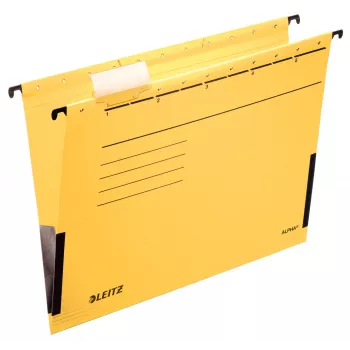 Leitz Alpha Carpeta colgante cartón A4 amarilla 5 uds.