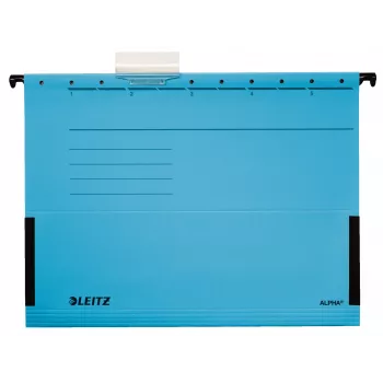 Leitz Alpha Carpeta colgante cartón, metal A4 azul 5 uds.