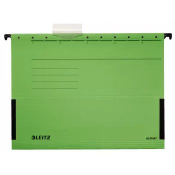 Leitz Alpha Carpeta colgante cartón, metal A4 verde 5 uds.