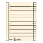 Leitz 16570011 separador de cartón amarillo