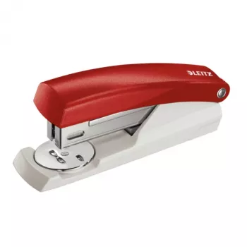 Leitz grapadora 5501 NeXXt, 25 hojas, rojo, blanco, P3, plástico, 80 g/m², superior