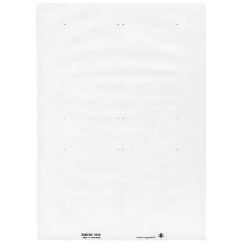 Leitz 66430001 etiqueta autoadhesiva rectangular blanca