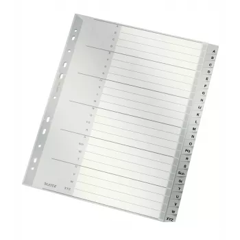 Leitz 12610085 índice de pestañas numérico polipropileno (PP) gris