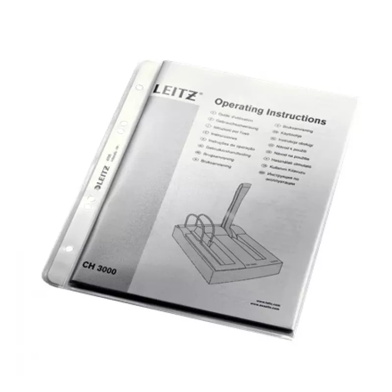 Leitz Premium Pocket A5, 30 % plástico reciclado de residuos industriales, A5, transparente, polipropileno (PP), 0,13 mm, 170 mm, 215 mm
