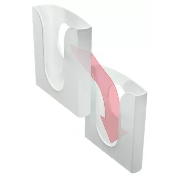 Leitz expositor Presenter, plástico, transparente, A4, 255 mm, 45 mm, 280 mm