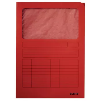 Leitz 39500025 archivador, cartón, rojo, A4