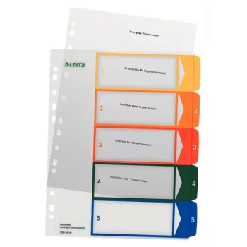 Esselte 12910000 índice numérico polipropileno (PP) multicolor