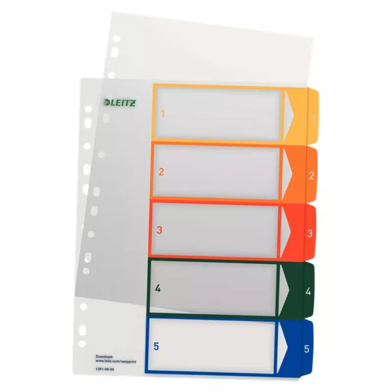 Esselte 12910000 índice numérico polipropileno (PP) multicolor