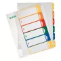 Leitz índice imprimible para PC, PP, extragrande, índice numérico, polipropileno (PP), azul, verde, naranja, rojo, amarillo, 245 mm, 2 mm, 305 mm