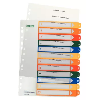 Esselte 12940000 índice numérico polipropileno (PP) multicolor