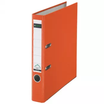 Leitz archivador de palanca 180° plástico, A4, polietileno, naranja, 350 hojas, 5 cm, 285 mm