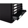 Conjunto de formularios Leitz, negro, A4, A5, A6, vertical, 10 cajones, sobre, archivador, carta, nota, 4,3 kg