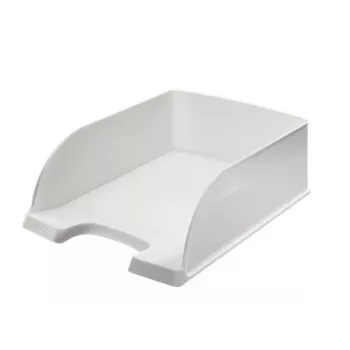 Bandeja de correspondencia Plus Jumbo Leitz, plástico, blanco, A4, 255 x 103 x 357 mm, 340 g, 1 ud.
