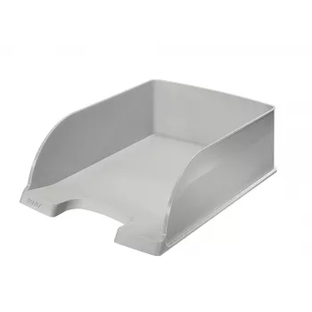 Bandeja de correspondencia Plus Jumbo Leitz, plástico, gris, A4, carta, 255 x 357 x 103 mm, 380 g