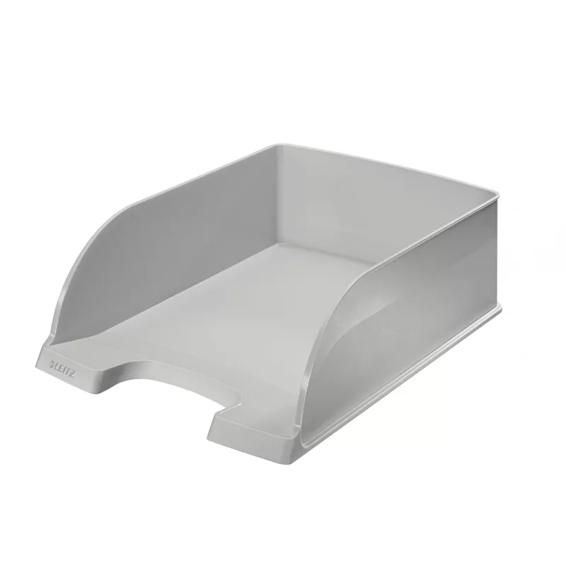 Bandeja de correspondencia Plus Jumbo Leitz, plástico, gris, A4, carta, 255 x 357 x 103 mm, 380 g