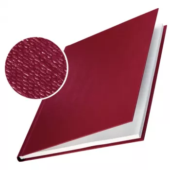 Leitz impressBIND Tapas de lino duro 10,5 mm, A4, cartón, rojo, 105 hojas, 1,05 cm, 216 mm